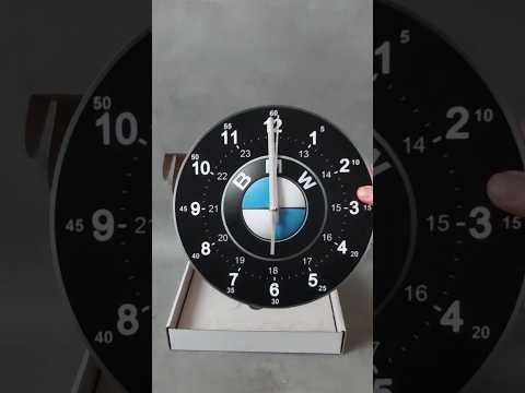 Обучающие настенные часы с логотипом BMW - фото 1 - id-p1585166321