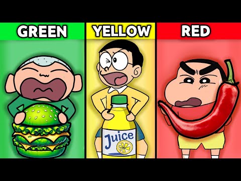 Eating One Colour Food Challenge 🤩