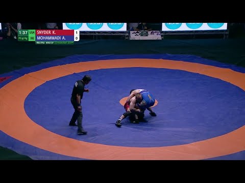 GOLD FS - 97 kg: K. SNYDER (USA) df. A. MOHAMMADI (IRI), 6-0