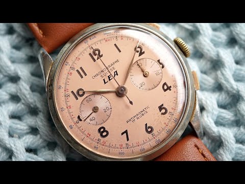 Lea chronographe Suisse Landeron 48 star wars salmon dial