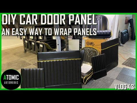 Auto Restoration Shop Shows How To Upholster Car Door & Side Panels.