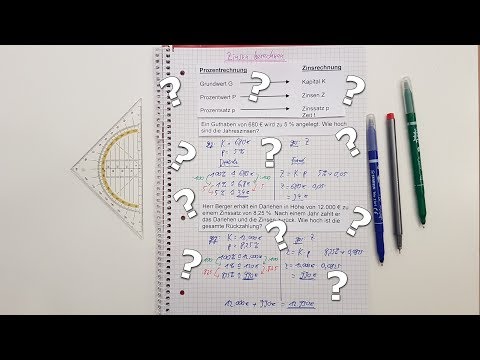 ☺Zinsen berechnen für Dummies☺ - Zinsrechnung