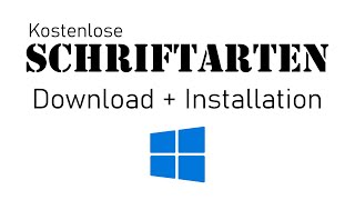 Windows - Wie man Schriftarten hinzufügt | Kostenlose Schriften herunt