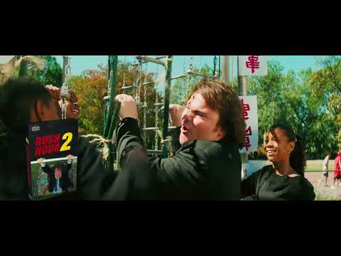 Be Kind Rewind official trailer frame: Jack Black and Mos Def in the VHS store