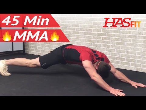 45 Min MMA Workout Routine - MMA Training Exercises UFC Workout Mixed Martial Arts BJJ MMA Workouts