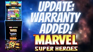 WARRANTY ADDED to Arcade1Up QVC Marvel Super Heroes Cabinets For Sale Now!