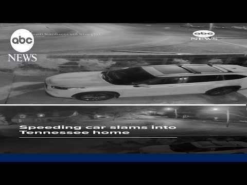 Speeding car slams into Tennessee home