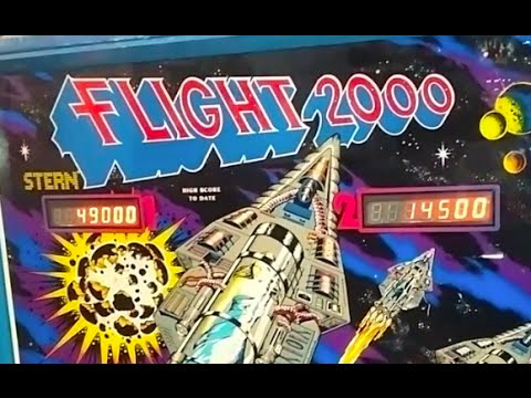 1980 Stern FLIGHT 2000 Pinball Machine In Action