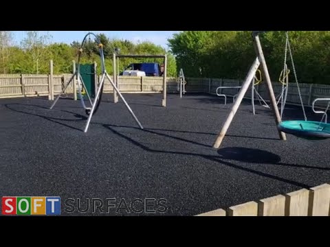Large Wetpour Play Area Surface Installation in Stockport, Greater Manchester | Wet Pour Play Area