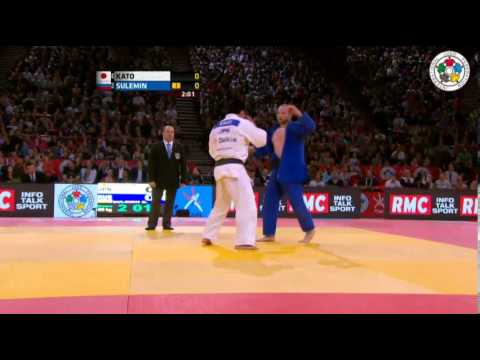 Judo Grand Slam Paris 2013: Hirotaka KATO (JPN) - Grigorii SULEMIN (RUS) Bronze [-90kg]