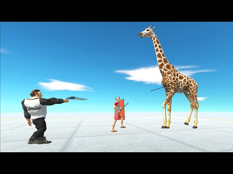 SHOTGUN AND SPEAR VS EVERY UNIT | ANIMAL REVOLT BATTLE SIMULATOR