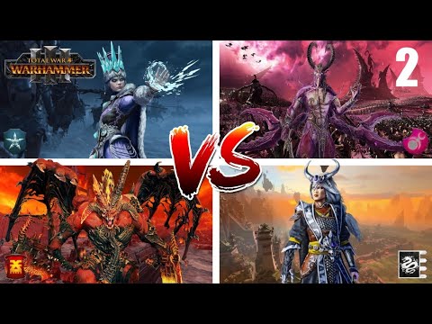 Total War: Warhammer 3 - The Realm of Chaos 4 Player Multiplayer Campaign Part 2