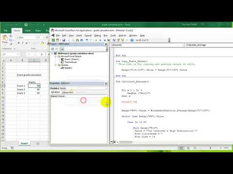 VBA Excel 2016 Lesson 9 - For Next statement, Cells() property