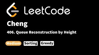YouTube video 'LeetCode 406. Queue Reconstruction by Height'