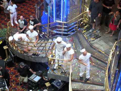 Backstreet Boys Cruise 2014 - Sail Away Party “Nick shot me in the ass!”  (Vid 1 of 3)