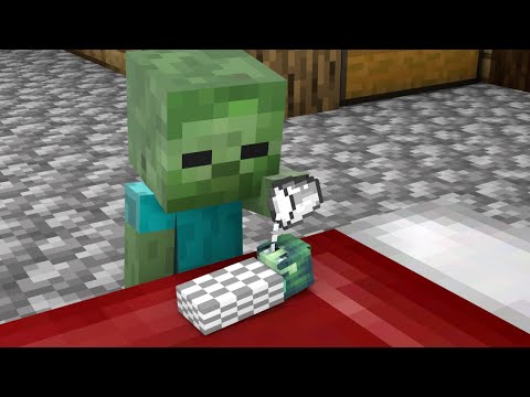 Monster School : Baby Zombie Girl, Don't Cry - Sad Story - Minecraft Animation