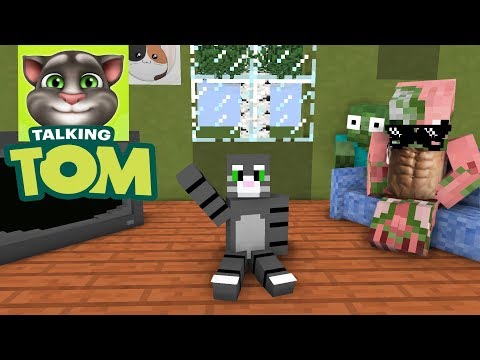 Monster School : Talking Tom Challenge - Minecraft Animation