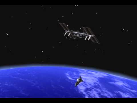 STS-132 -- Space Shuttle Atlantis Approaches the International Space Station