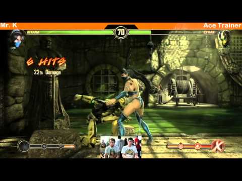 Mr.K(Kitana) vs Ace Trainer (Cyrax) Seasons Beatings Mk9 Pools