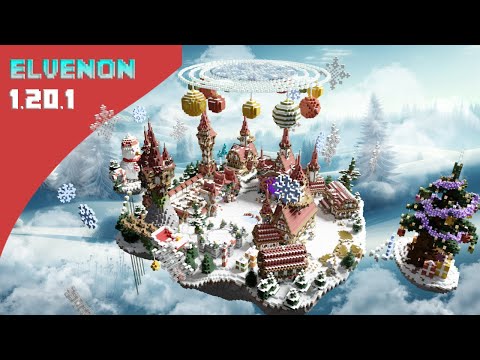 🔥EXTREME LUCK! Elvenon Christmas Hub in Minecraft!