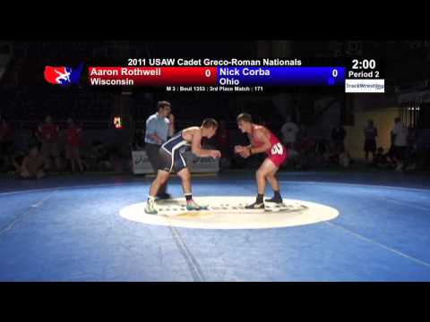 Cadet Greco 3rd 171 - Nick Corba (OH) vs. Aaron Rothwell (WI)
