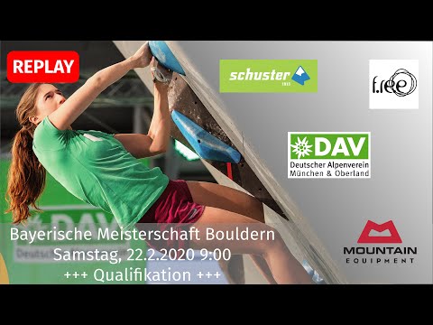Qualifikation - Bayerische Meisterschaft Bouldern 2020