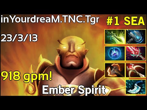 918 gpm! inYourdreaM [TNC.Tgr] Ember Spirit - Dota 2  7.19