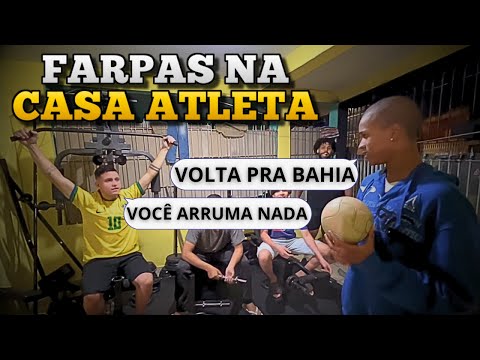 DIOGO TROCOU FARPAS COM VEIGA NA CASA ATLETA 🤦🏽‍♂️