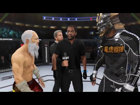 Old Bruce Lee vs. Black Samurai - EA Sports UFC 4