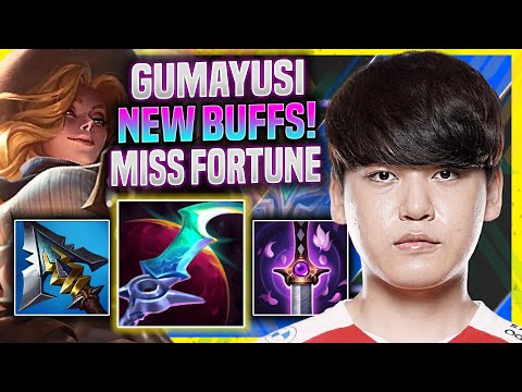GUMAYUSI DOMINATING MISS FORTUNE WITH NEW BUFFS! - T1 Gumayusi Plays Miss Fortune ADC vs Aphelios!