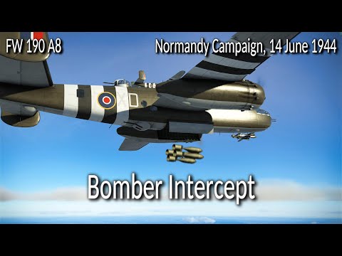 Focke-Wulf FW 190 A8: Bomber intercept over Isigny | Cinematic WW2 Air Combat Missions