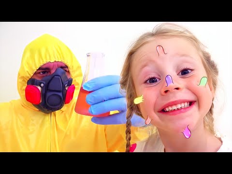 Nastya et papa une histoire drôle sur un bouton sur le visage