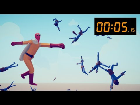 TABS: How Fast Can Powerful Units Defeat 200x Clubber Army?