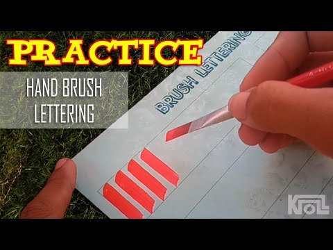 How I Practice in Hand Brush Calligraphy/Lettering