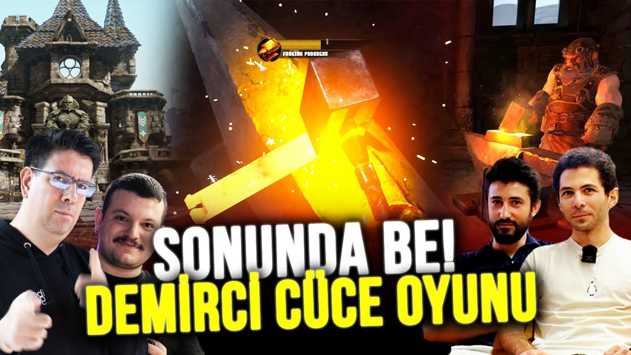 DEMİRCİ CÜCE OLUP KILIÇ DÖVDÜĞÜMÜZ OYUN! - Medieval Crafter: Blacksmith Geliyor!
