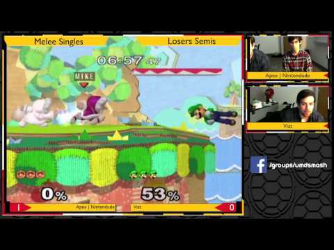 SS17 - Vist (Luigi) vs Apex | Nintendude (IC's) - Melee Losers Semis