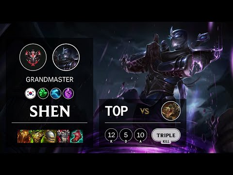 Shen Top vs Renekton - KR Grandmaster Patch 11.12