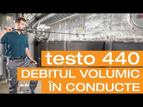 testo 440 - masurarea debitului volumic în conducte