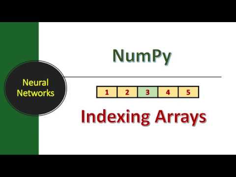 Lecture 25 NumPy Indexing Arrays | Deep Learning