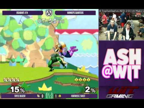 Tryce Blazer (Fox) vs Fortress | Sveet (Sheik) - ASH@WIT #74 Melee Winner's Quarters