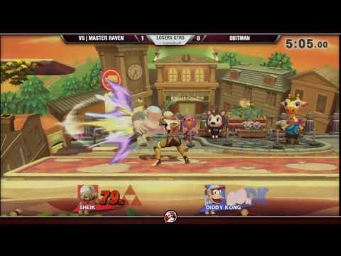 VS Weekly 12/29/16 - Losers Qtrs - Master Raven (Sheik) vs. 8Bitman (Diddy) - Smash 4