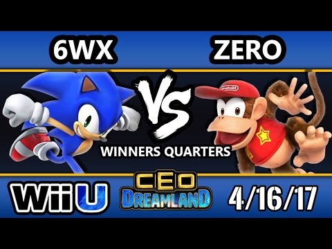 CEO Dreamland 2017 Smash 4 - TSM | ZeRo (Diddy Kong) Vs. Circa | 6WX (Sonic) SSB4 Winners Quarters