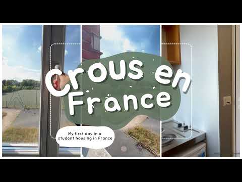 #1 CROUS room in France. My first day in a student residence in France!