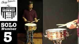 Video thumbnail for Wilcoxon All American Drummer No. 5 Snare Solo (Yamaha Copper Nouveau Snare) by Redeye Percussion