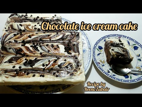 Chocolate Ice cream Cake|Ice cream cake |without oven recipe|recipe by cook with ReenoZubair