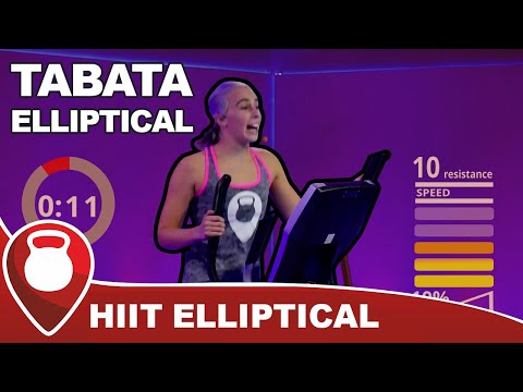 20 Min Tabata Elliptical Workout: HIIT Elliptical Machine Class | Fitscope Studio