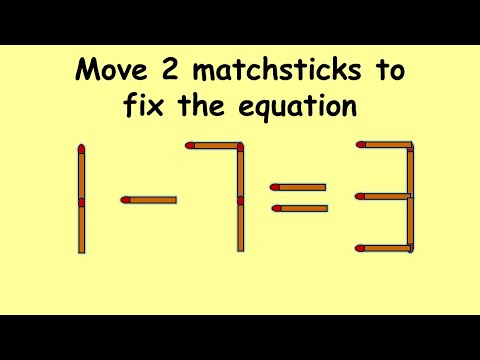 1-7=3 very tricky and hardest puzzle | Match stick puzzle #154 | Puzzles with Answer