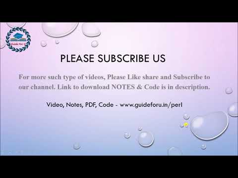 Ch 3 Scalar data types Numeric scalar, scalar operation Perl Programming on Ubuntu