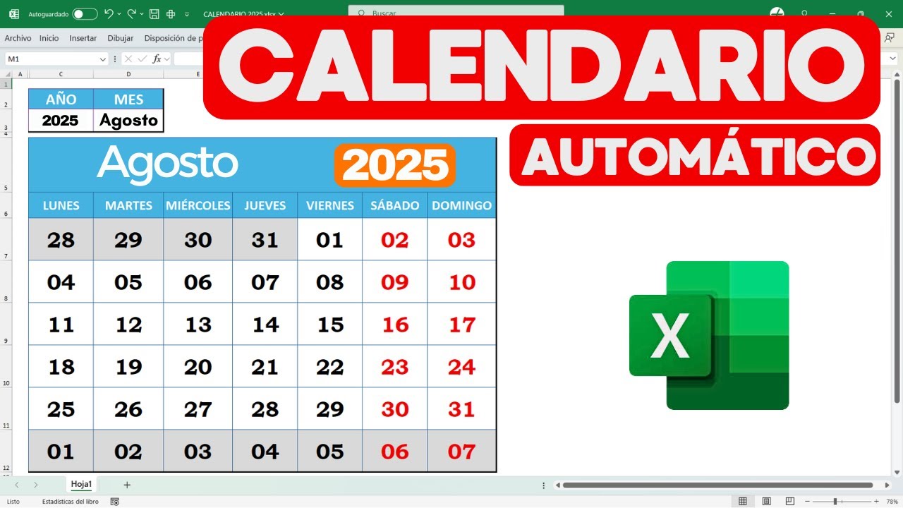 📆Create a DYNAMIC CALENDAR in Excel 2025 (WITHOUT Macros and Super EASY)