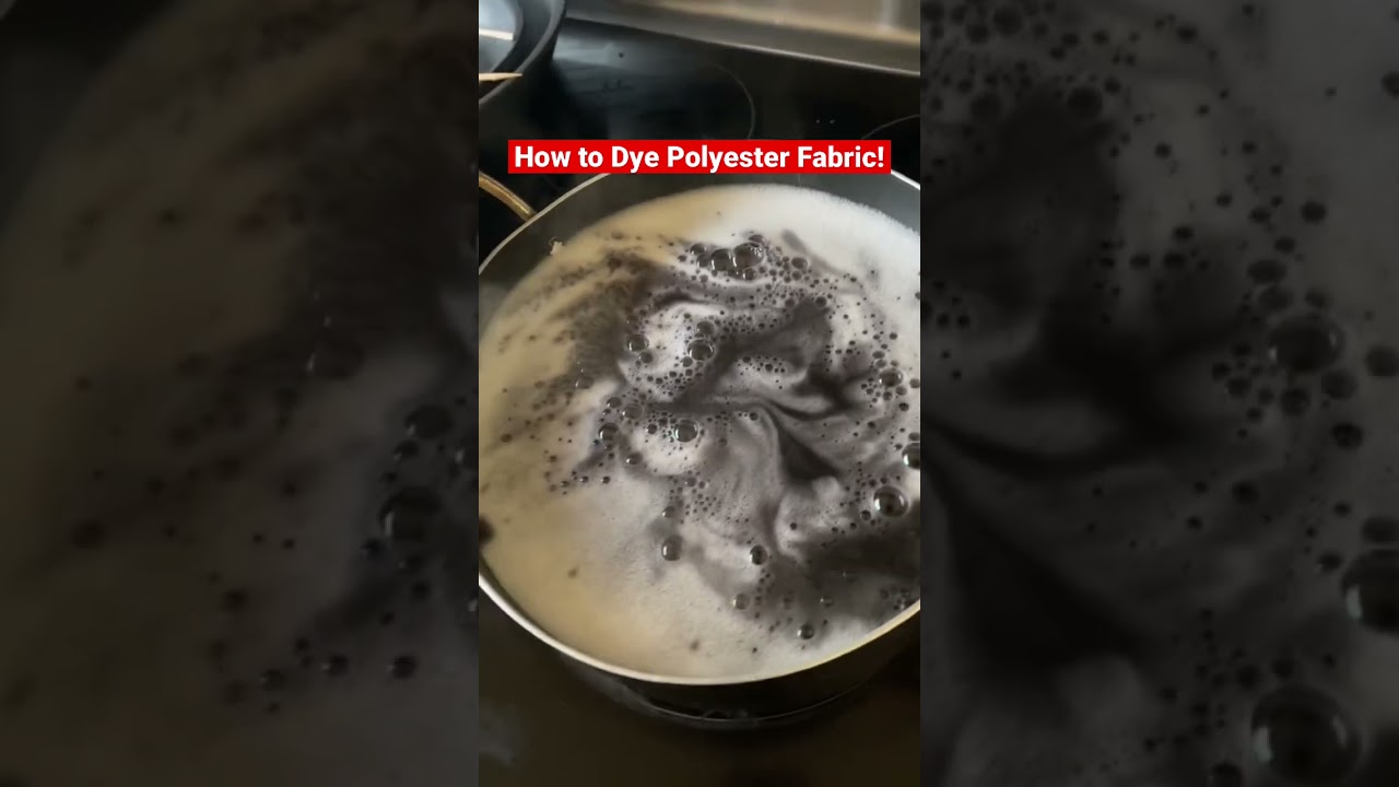 The ONLY fabric dyeing video you need to watch😱How to dye Polyester #shorts